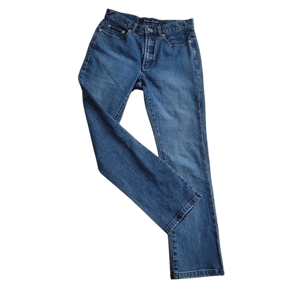 Like New DKNY Pants Women Size 8 Blue Denim Jeans Straight